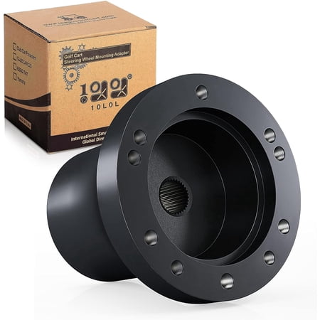 10L0L Golf Cart Steering Wheel Adapter for Yamaha G2-G29 Drive 5-6 Holes Steering Wheel Column , Golf Cart Accessories, Black