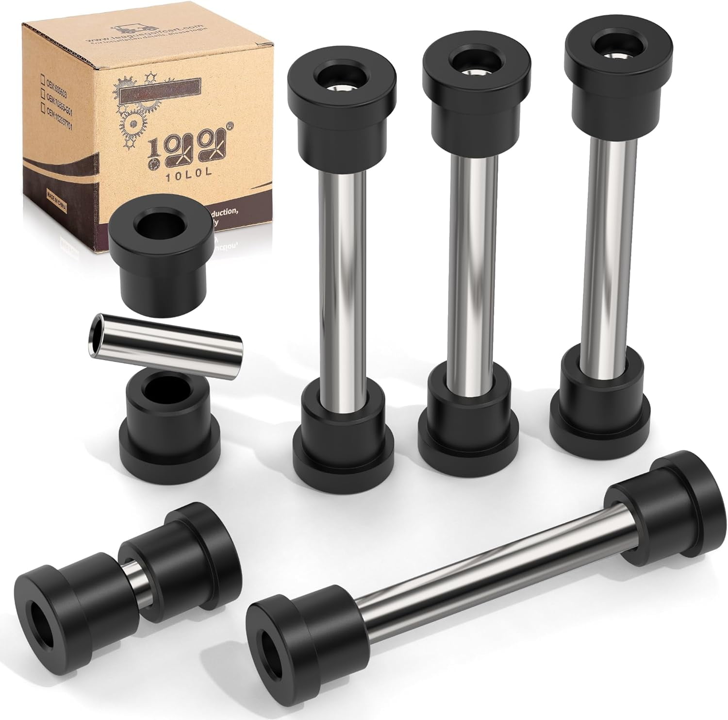 10L0L Complete Rear Leaf Springs & Shackles Bushing Sleeve kit for Club