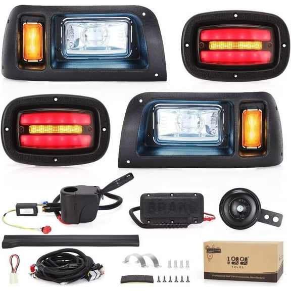 10L0L Deluxe Golf Cart Street Legal LED Light Fit Club Car DS