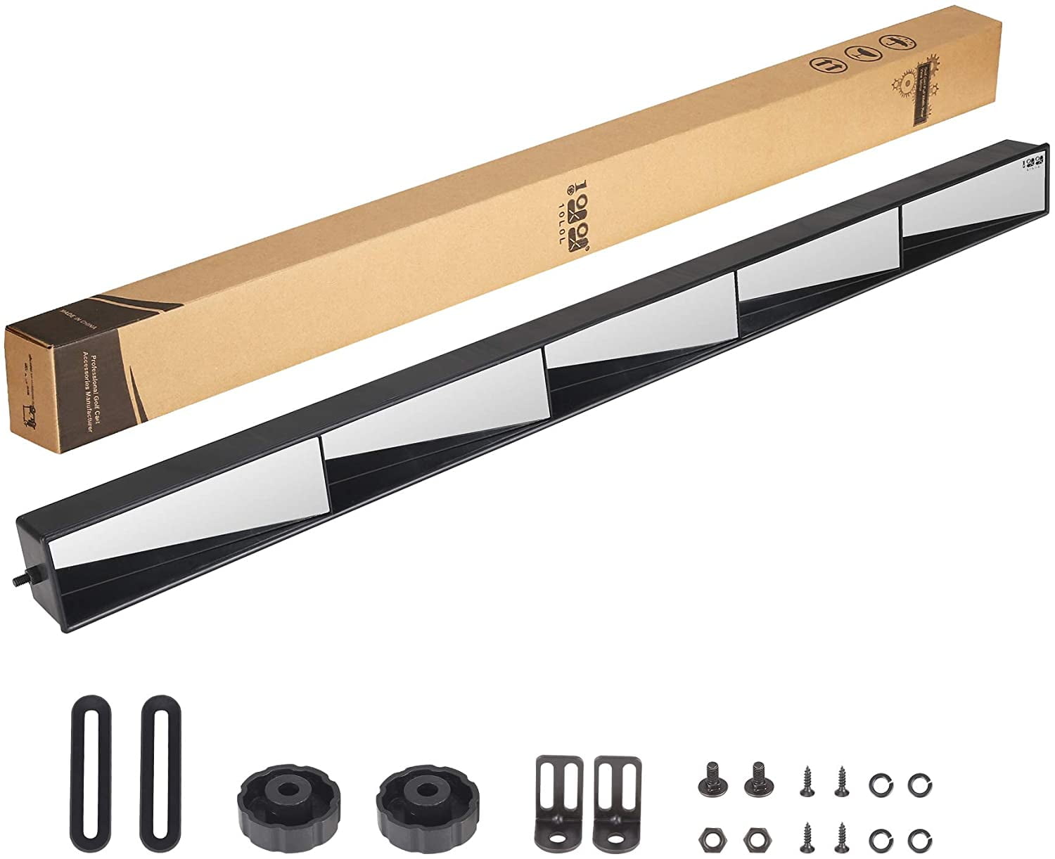 10L0L Golf Cart 5 Panel Mirror, Panoramic Rear View Mirror for Golf Cart EZGO Club Car Yamaha Car SUV Van Truck