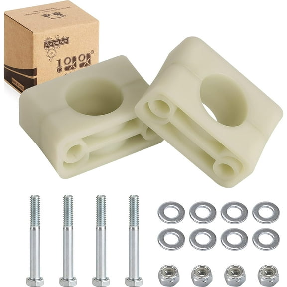 10L0L Golf Cart Brake Block Mounting Set with Screw Nut for Club Car DS Carryall 1981-up, Replace OEM# 1011402