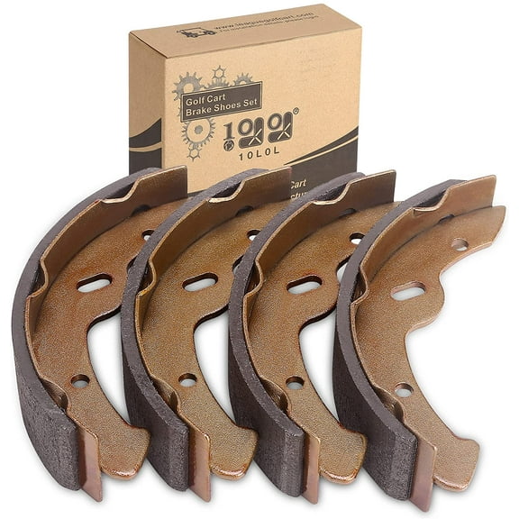 10L0L Golf Cart Brake Shoes for Yamaha G9-G28 &EZGO TXT RXV,OEM#70795G019 (Set of 4)