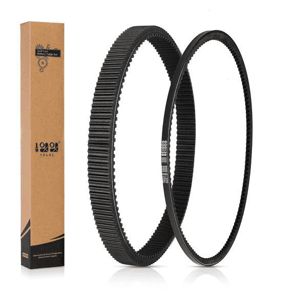 10L0L Golf Cart Clutch Drive Belt w/Starter Generator Belt for EZGO TXT RXV 2010 UP with Kawasaki Engine,OEM# 618630, 606138, 16548G1