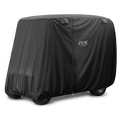 10L0L Golf Cart Cover 4 Passenger for Yamaha EZGO Club Car, 420D Waterproof Sunproof Dustproof Enclosure Cover, Black