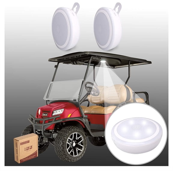 10L0L Golf Cart Dome Light,USB Charging LED Roof Light for Yamaha EZGO Club Car UTV- 2pcs