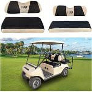 10L0L Golf Cart Front Rear Seat Cover Set Fit Club Car DS EZGO TXT RXV