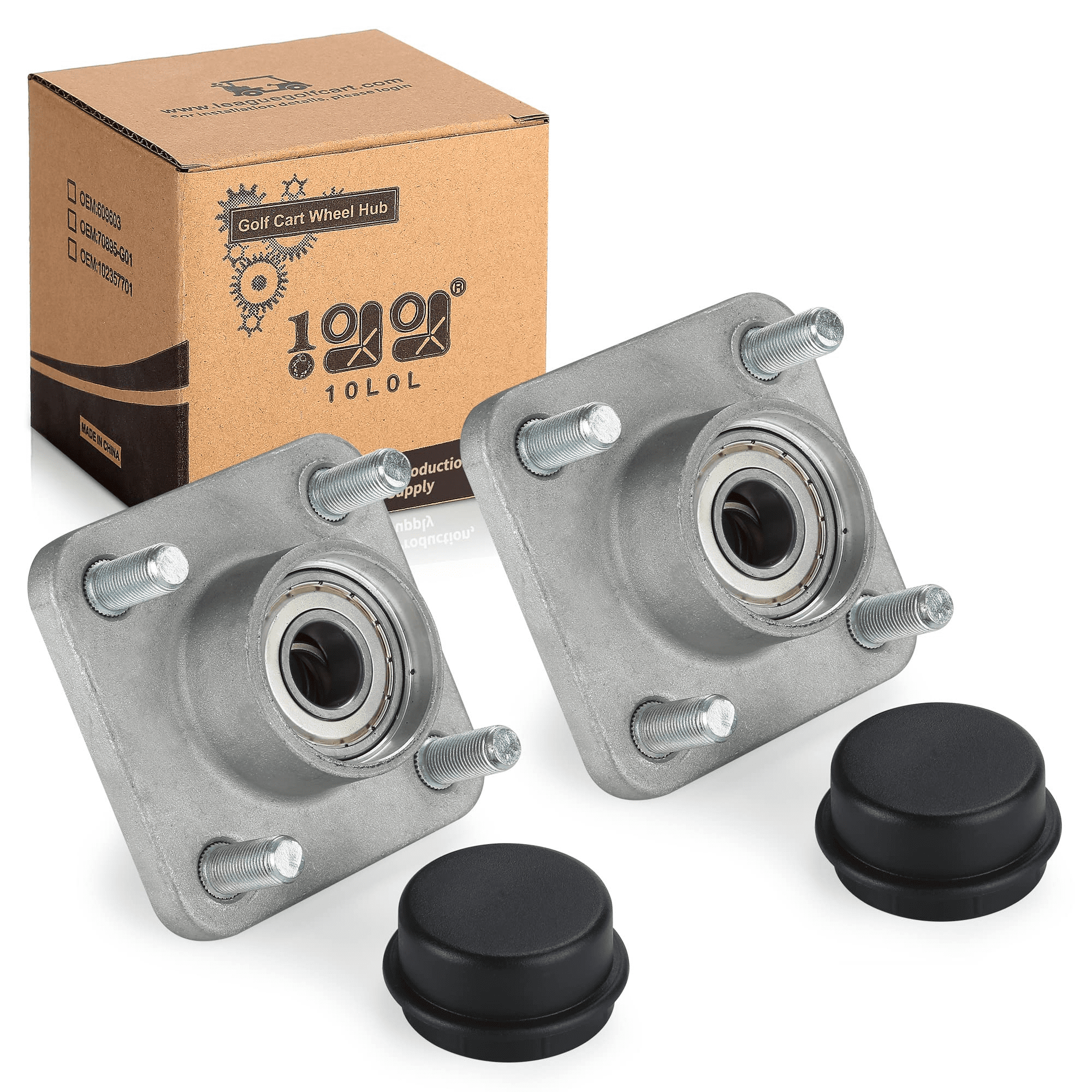 10L0L Golf Cart Front Wheel Hub Assembly with Hub Bearing/Oil Seal/Dust