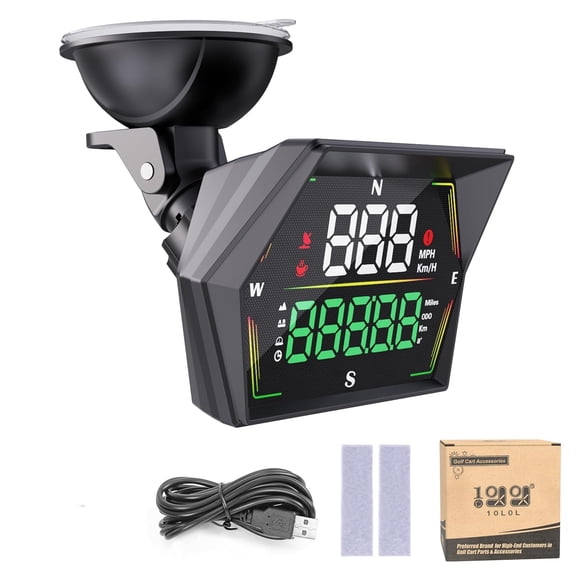 10L0L Golf Cart GPS Speedometer,Universal Digital Display with Overspeed Alert for Yamaha EZGO Club Car