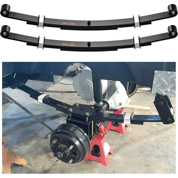 10L0L Golf Cart Heavy Duty Rear Leaf Spring for EZGO TXT 1995-2013, 70247-G01 70474-G01 70505-G01(3 LEAF)