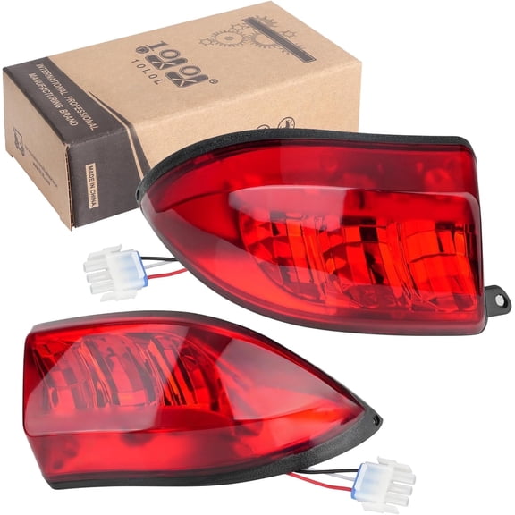 10L0L Golf Cart Tail Lights for Club Car Precedent 2004-up and Tempo 2018-up,12V 3Pin Street Legal Rear Light