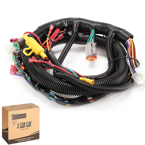 10L0L Golf Cart Main Harness Control Wiring fit for Club Car Precedent&Tempo 2014-up Replaces OEM #104023201