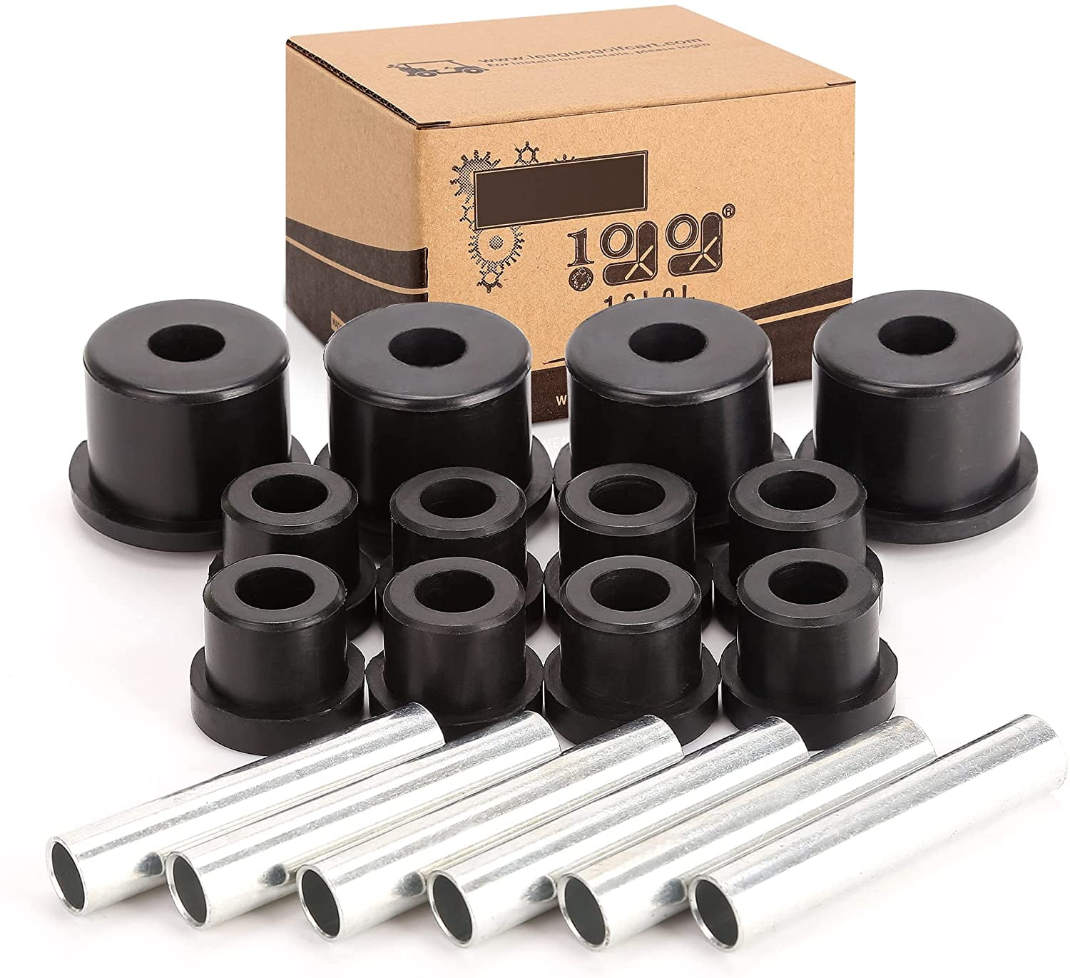10L0L Golf Cart Rear Leaf Spring Spacer Flanged Bushing Kit for EZGO