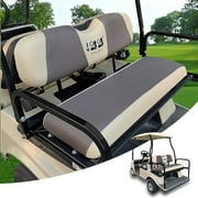 10L0L Golf Cart Rear Seat Cover Fits EZGO Yamaha Club Car Precedent DS Rear Seat Golf Cart Accessories-Gray Beige(XS)