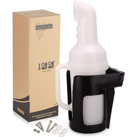10L0L Golf Cart Sand Bottle with Holder for Yamaha G1-G29, EZGO TXT RXV & Club Car DS Precedent ,1 Pack