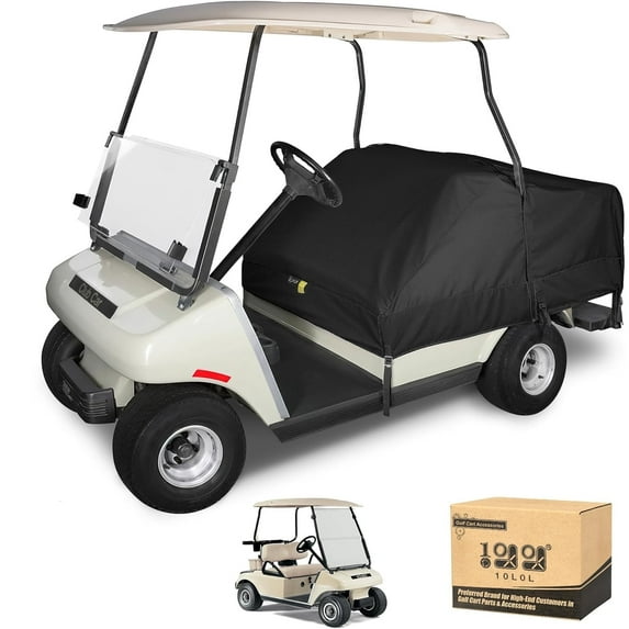 10L0L Golf Cart Seat Cover Protector for Yamaha EZGO Club Car 4 Passenger,Universal Waterproof Golf Cart Cover Accessories