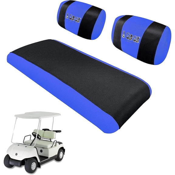 10L0L Golf Cart Seat Covers Set for EZGO Marathon,Club Car DS Pre2000,Yamaha G2 G9 G16 G19 G22 ; Washable Breathable Air Polyester Mesh Cloth, Cool in Summer and Warm in Winter Golf Cart Accessories