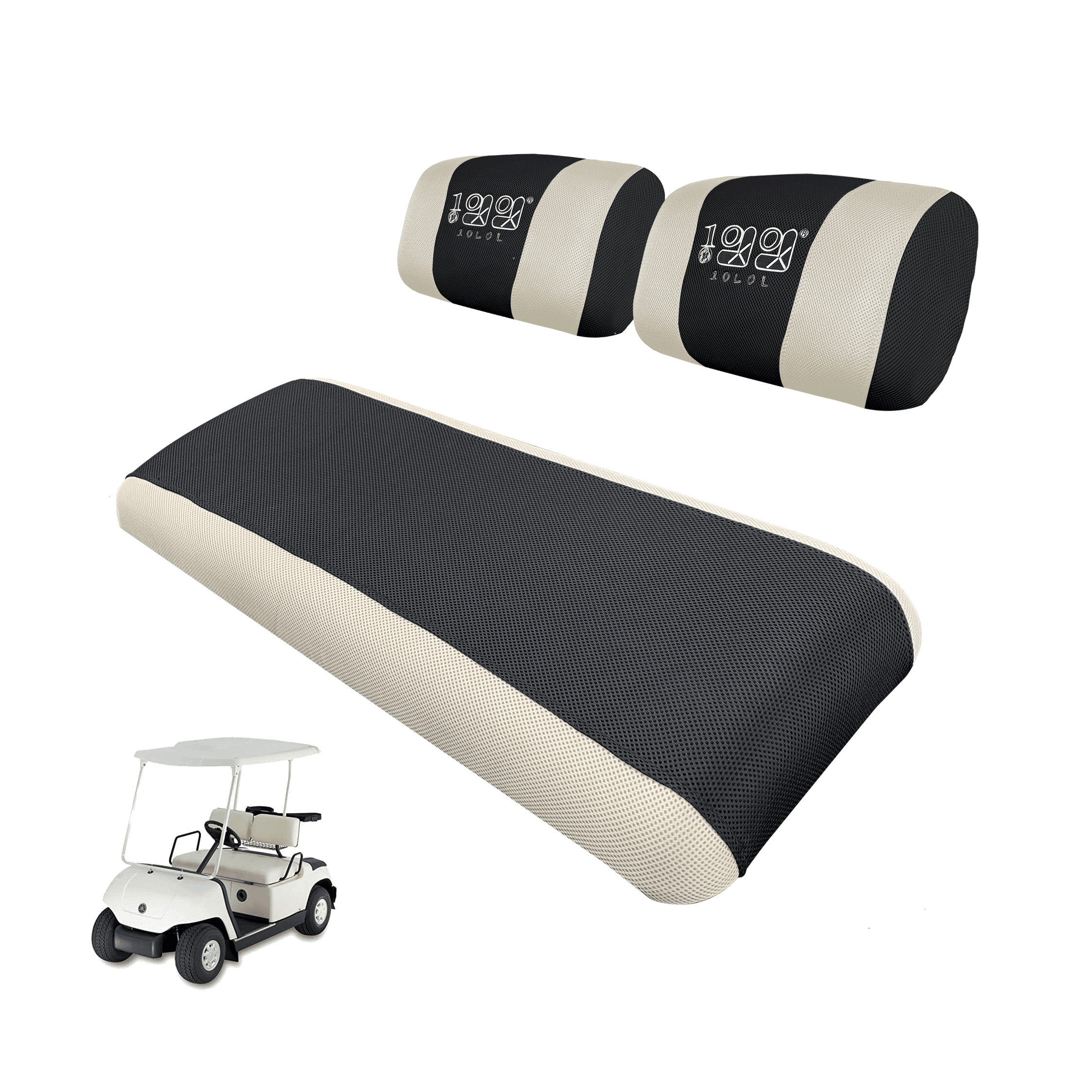 10L0L Golf Cart Seat Covers Set for EZGO Car DS Pre2000,Yamaha G2 G9 G16 G19 G22