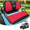 thumbnail image 1 of 10L0L Golf Cart Seat Covers Set Fit Club Car Precedent & Yamaha, Washable Polyester Seat Cover Red - Large Size, 1 of 7