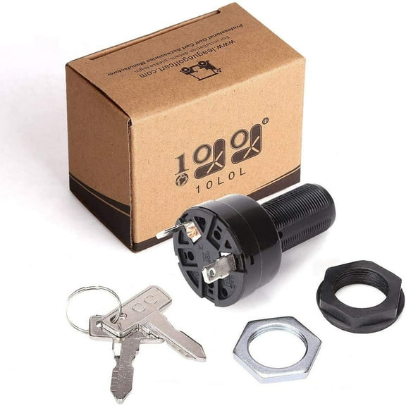 10L0L Golf Cart Starter Ignition Key Switch Fit Club Car Precedent 2004-Up 102508601