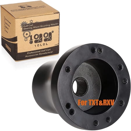 10L0L Golf Cart Steering Wheel Adapter Hub for Golf Cart EZGO TXT & RXV,Golf Cart Accessories-Black