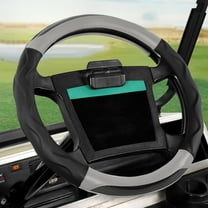 10L0L Golf Cart Steering Wheel Cover for Yamaha & Club Car DS Precedent, 14 inch Black Gray