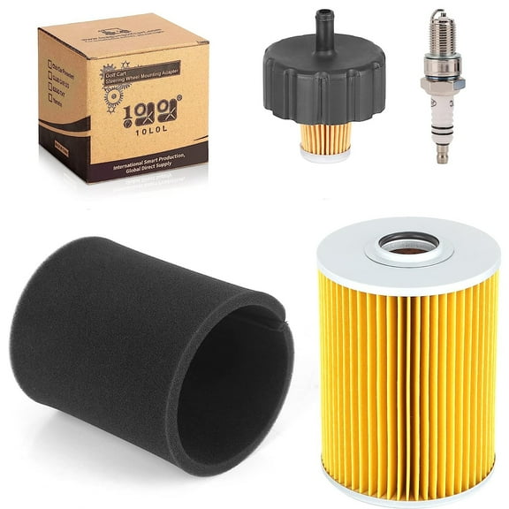 10L0L Golf Cart Tune Up Kit for Yamaha G2 G8 G9 G11 4 Cycle Gas 1985-1994, W/ Air Filter Pre-Filter, Spark Plug, Fuel Filter