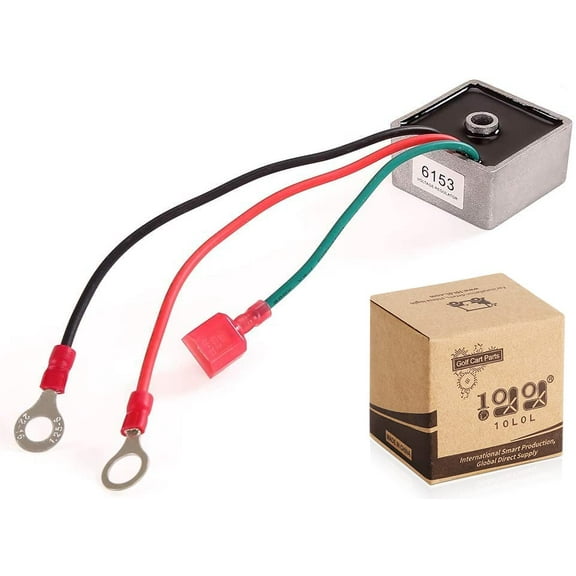 10L0L Golf Cart Voltage Regulator Rectifier for EZGO TXT RXV 1994-up Gas,Club Car 1984-1991, Columbia/ParCar 1982-1994,27739-G01 27739G01 435203