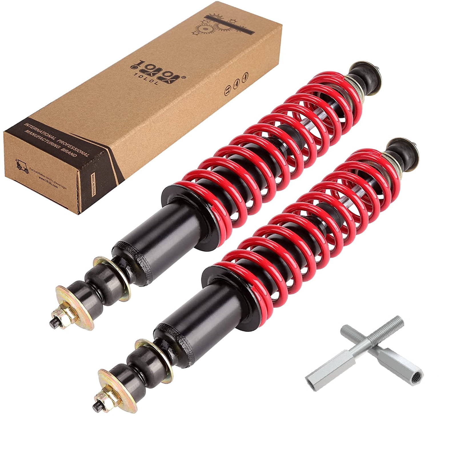 10L0L Golf Cart Front /Rear Shock Absorber Heavy Duty Coil Over Shocks for EZGO TXT Medalist 1994-up 76418-G01, 70928-G01, 70630-G01, 2pcs