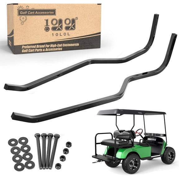 10L0L Heavy Duty Golf Cart Rear Strut Support Brackets for EZGO TXT Long Roof (Fits 88 Inch Long Top Models Only), Durable Rear Strut Brace & Long-Lasting Performance