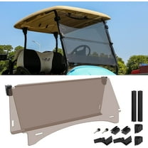 10L0L Golf Cart Windshield for Club Car Precedent 2004-up, Tinted Folding Down Windscreen