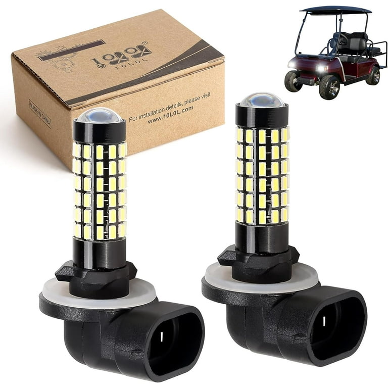 10L0L Universal Golf Cart LED Headlight Bulb for 12V EZGO Club Car