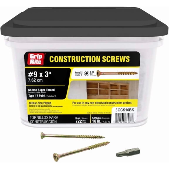 10LB 9X3 CONST Screw
