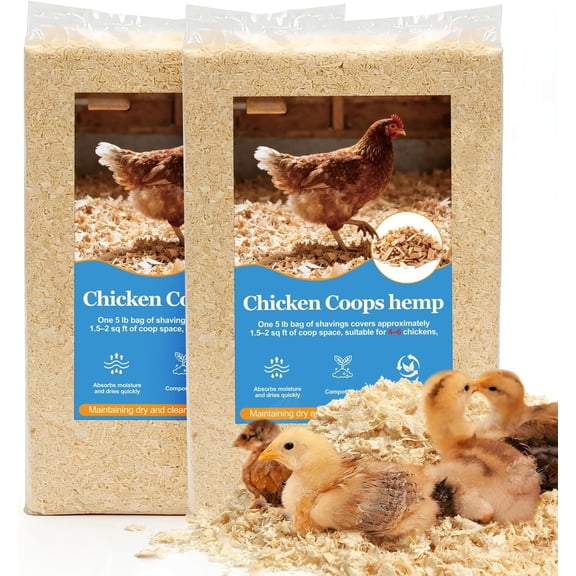 10LB    Radiata Pine Shavings for Chicken Coop Bedding, Pine Shavings,Super Absorbent,Low Dust,Eliminating Bad Smells for  Nesting Boxes Brooder