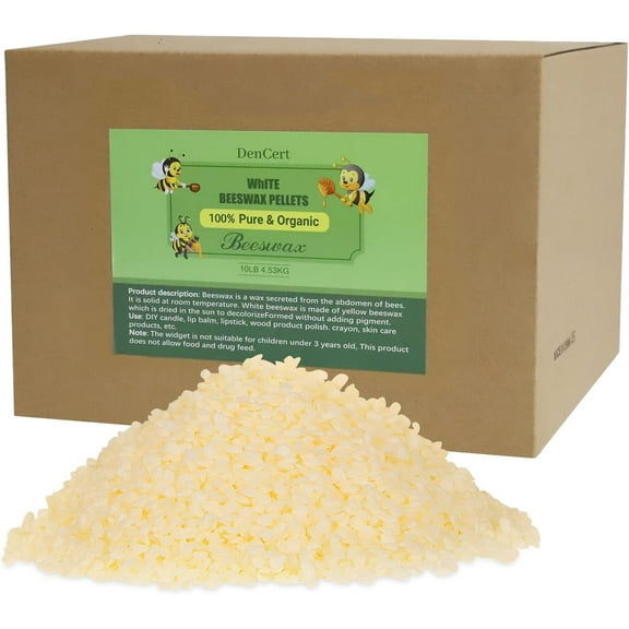 10LB beeswax granules, food grade beeswax, triple filtered beeswax granules, perfect for DIY projects, soap making supplies, for candle making, can be used as gifts