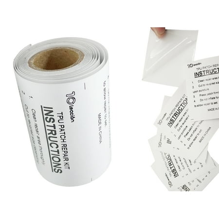 10Leccion TPU, 3in x 7ft Vinyl Repair Patch Kit Frosted