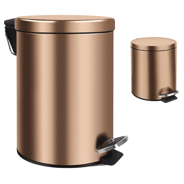 10Liter/2.6Gallon Trash Can with Foot Pedal and SoftClose Lid,Hands