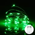 thumbnail image 1 of 10M 100 LED Christmas String Lights Battery Operated Fairy Copper Wire Decorative Lights for Home Party Holiday Wedding Xmas Tree, Green, 1 of 8