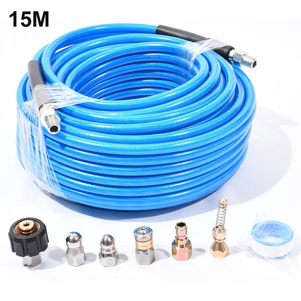 10M/15M Washing Machine Pipe Sewer Dredging Hose High Pressure Cleaner
