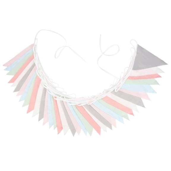 10M/33Ft Multicolor Bunting Banner Wedding Triangle Flag Pennant Garland Wedding Birthday Carnival Picnic Outdoor Party Bunting