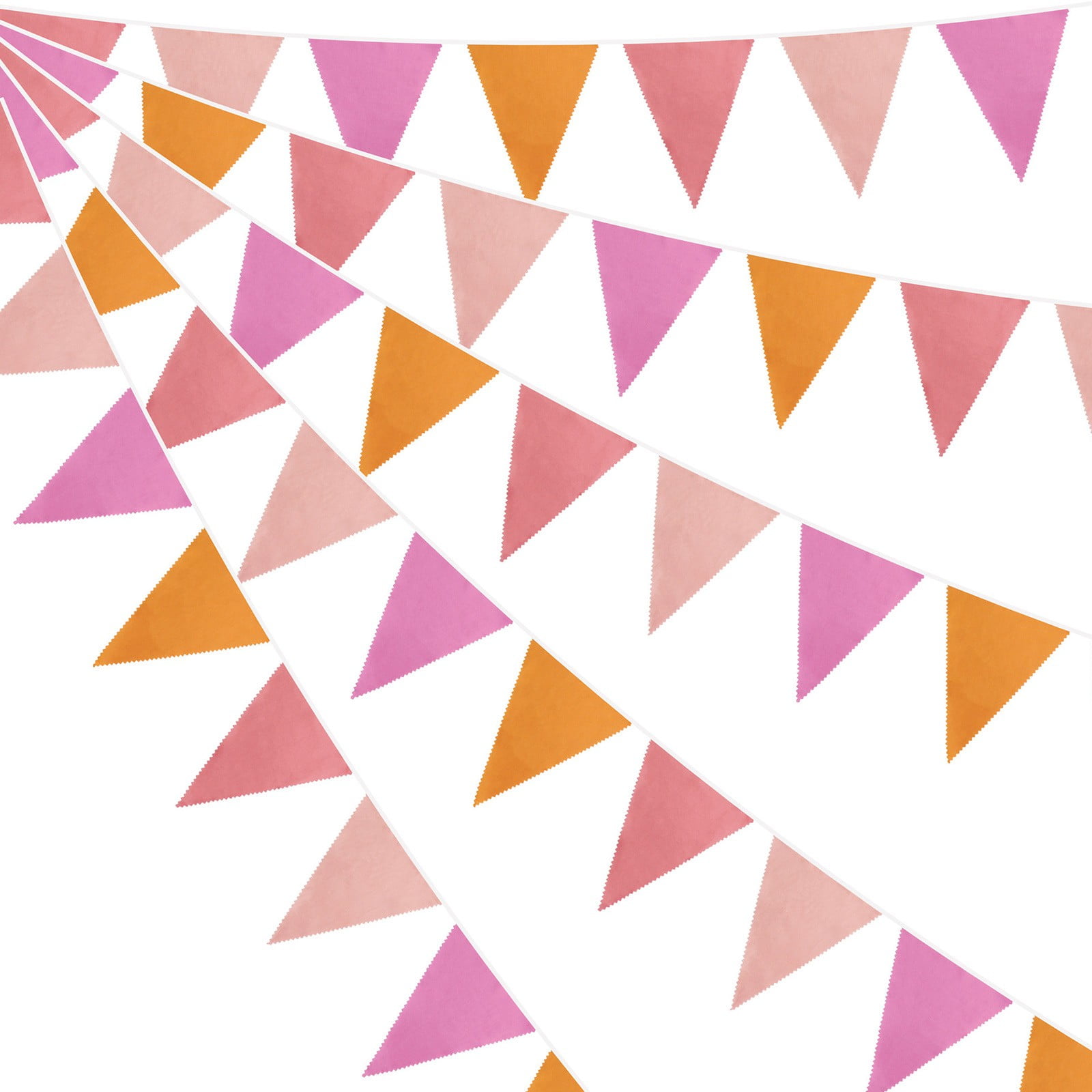 10M/33Ft Multicolor Bunting Banner Wedding Triangle Flag Pennant ...