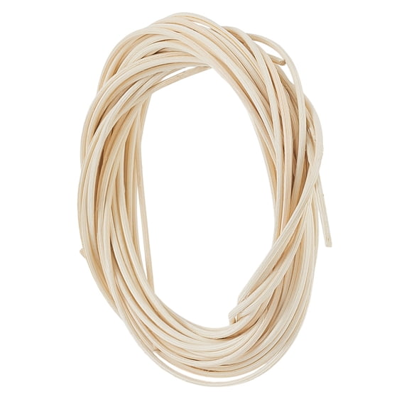 10M 4Pcs Round Natural Rattan Wicker Strips Solid Weaving Material for DIY Furniture Knitting PapayaWhip 2mm 10m/bundle