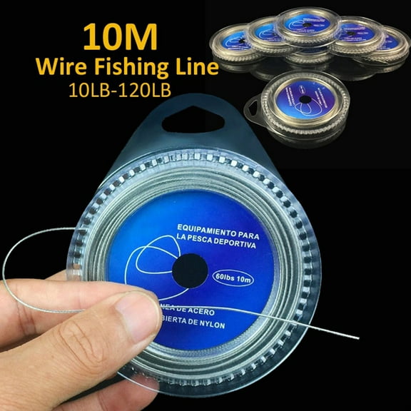 10M 7 Strands Braid 10LB-120LB Stainless Steel Wire Super Strong Fishing Line