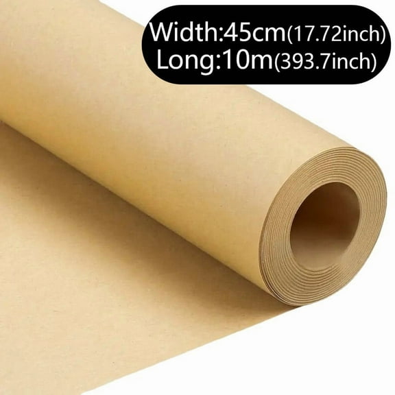 10M Brown Kraft paper eco-friendly packaging paper, Degradable Friendly Paper Packaging Materials Bouquet Gift Box Craft Paper