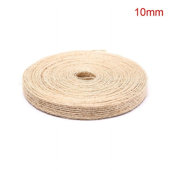 10M Burlap Ribbon Natural Vintage Jute Rope Craft Gift Package DIY ...