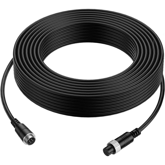 10M Car Video 4-Pin Aviation Extension Cable for CCTV Rearview Camera Truck Trailer Camper Bus Vehicle Backup Monitor System Waterproof Shockproof