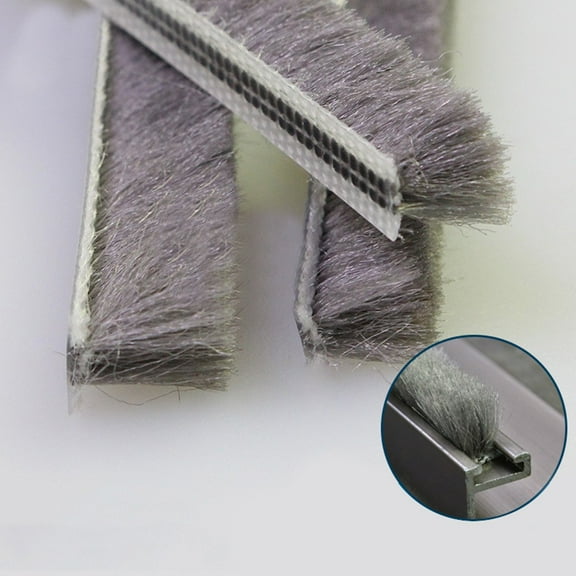 10M Draught Excluder Brush Casement Pile Seal Strip Door Weatherstrip 5Mm*6Mm
