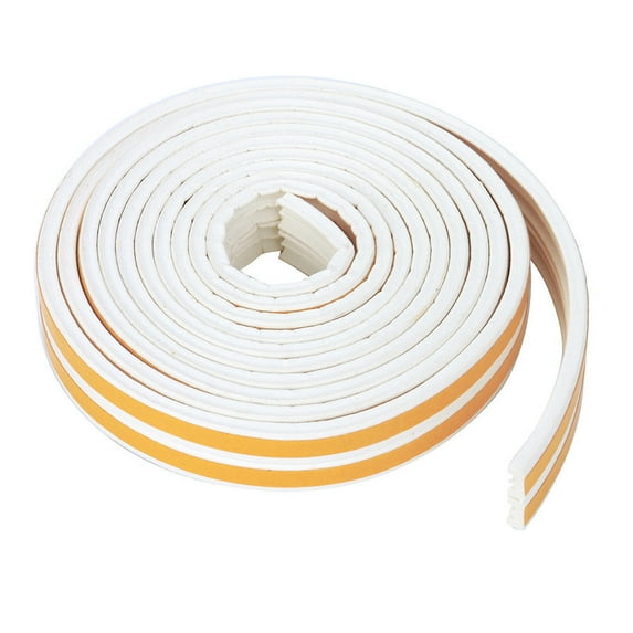 10M EPDM Foam Weather Stripping Self Adhesive Door Window Seal - Noise Reducing, Draft Proof, Easy Install for Sliding Doors & Windows (Gray/Black/White/Brown)