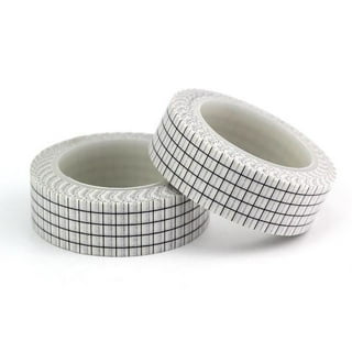 10M Black and White Grid Washi Tape Paper DIY Planner Masking Tape Adhesive  Tapes Stickers Decorative Stationery Tapes