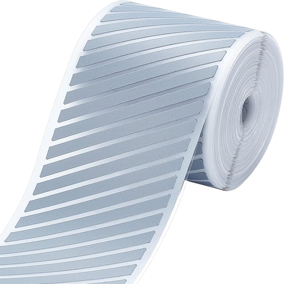 10M PES Reflective Heat Transfer Trimming Stripe Pattern Sublimation Tape Dark Gray 55x0.2mm