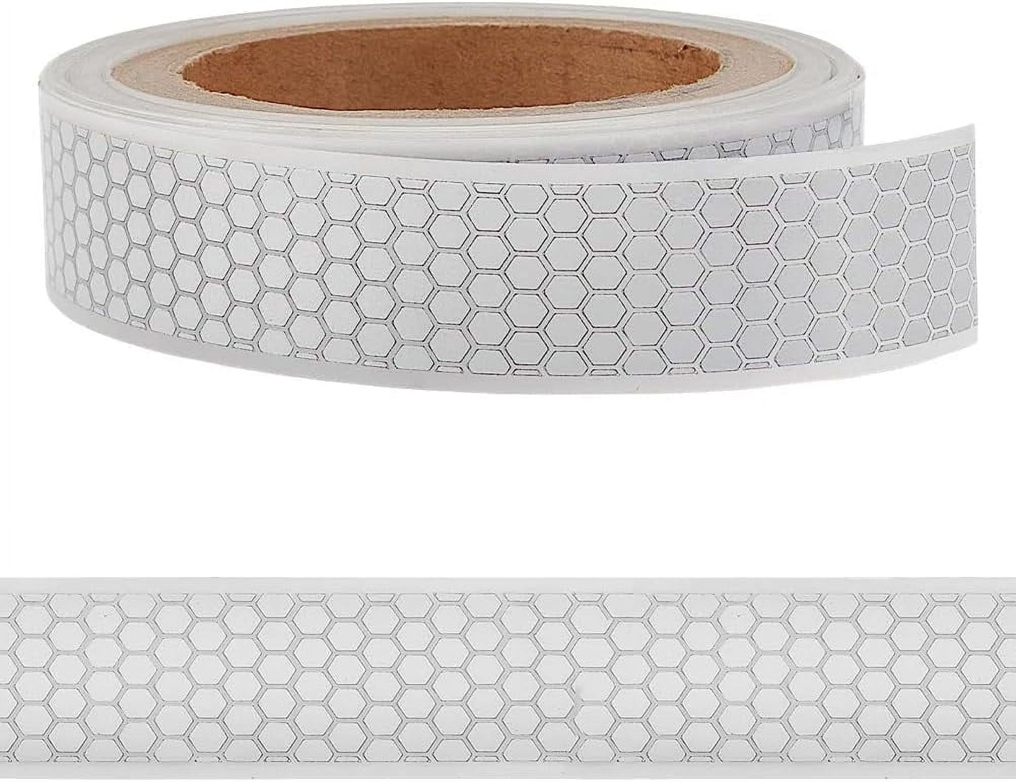 10M PES Reflective Iron On/Sew On Patches with Hot Melt Adhesive on the Back Flat Silver 50x0.2mm